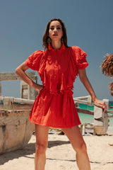 Tasa Dress | Neon Orange