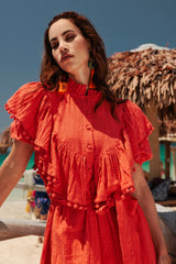 Tasa Dress | Neon Orange