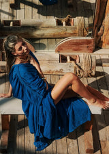 Aphrodite Robe Dress | Royal Blue