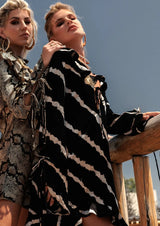 Hibo Mini Dress | Black and White