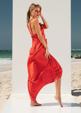 Artemis Maxi Dress | Neon Orange