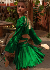 Delya Skirt and Top Set | Green