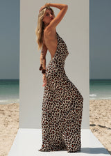 zoethelabel.com poolside dress open back backless halter dress tieback knot chiclefrique.com