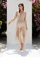 Moombi Macrame Top | Bone