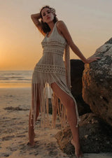 Moombi Macrame Top | Bone