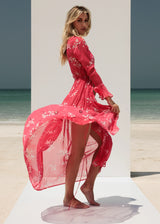 long sleeve open front tie coverup swimwear robe boat party beach city dubai beach uae online swimwear uae