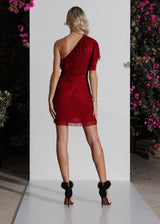 Tatiana Dress | Crimson (Dark Red)