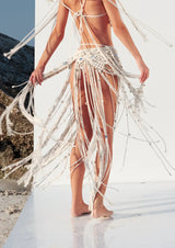 Tulum Macrame Skirt | Bone