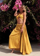 Zyna Skirt and Top Set | Mustard Yellow