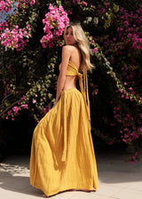 Zyna Skirt and Top Set | Mustard Yellow