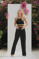 Melody Macrame Top | Black And Gold