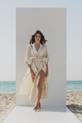 Aphrodite Robe Dress | Bone