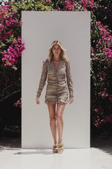 Nia Mini Dress | Animal Print
