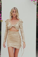 Mara Dress | Gold