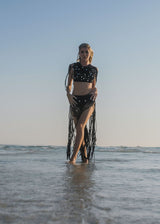 Tulum Macrame Skirt | Black