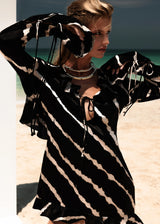 Hibo Mini Dress | Black and White