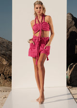 Seleny Shorts and Top Set | Fuchsia