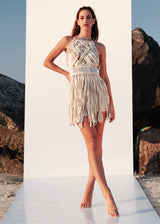 off white cream beige bone macrame beachwear coverup zoethelabel