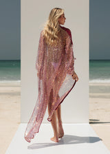 zoethelabel_official Custom sparkly sequin Long Coverups  Bridal cover ups Beach Swims cover ups Pool cover up