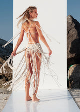 River Macrame Top | Bone